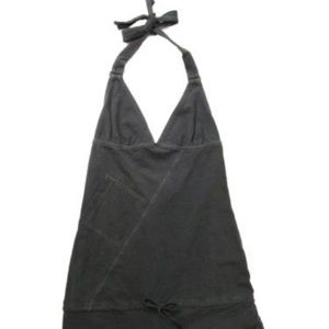 Diesel Women Abing Romper Charcoal, Grey EUC